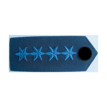 Dienstgradabzeichen Polizeihauptmeister/in - Blau - Knopf Schwarz - Mittlerer Dienst - Nr. 8182
