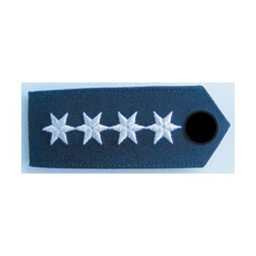 Dienstgradabzeichen Polizeihauptkommissar/in (A12) - Blau - Knopf Schwarz - Nr. 8186