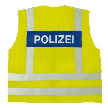 Offizielle Warnweste gemäß EN ISO 20471 ( Klasse 1)