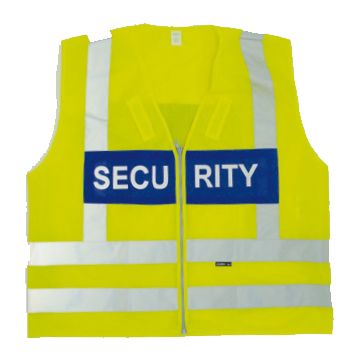 Offizielle Warnweste gemäß EN ISO 20471 ( Klasse 1) - SECURITY