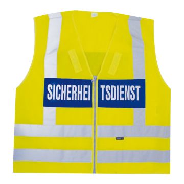 Offizielle Warnweste gemäß EN ISO 20471 ( Klasse 1) - SICHERHEITSDIENST