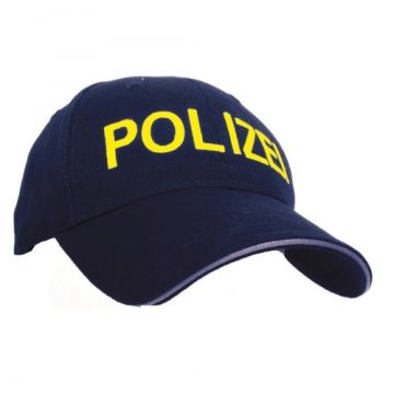 Bestickte Cap Dunkelblau mit gelber Schrift - Nr. 8571