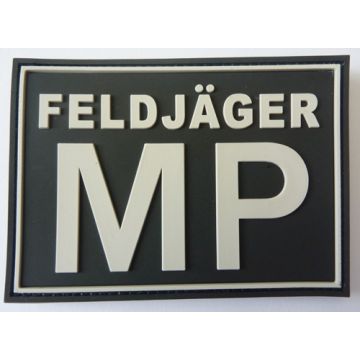 Rubber Patch Feldjäger schwarz/weiß - Nr. 9048