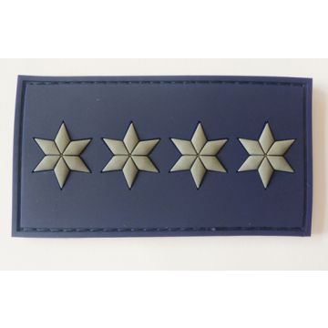 Rubber Patch 4 Sterne - 1.EPHK - Dunkelblau