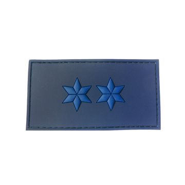 Rubber Patch Polizeimeister 2 Sterne