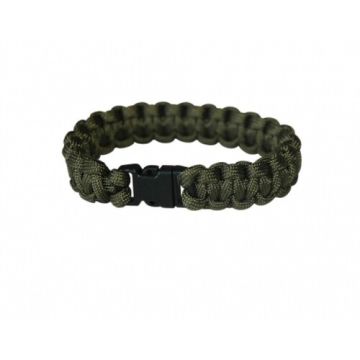 Notfall-Armband aus Fallschirm-Nylon - Grün