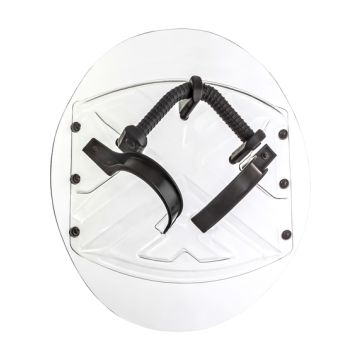 Runder Schutzschild: Maße: ca. Ø 570 x 3 mm Dicke. Gewicht: ca. 2.000 g