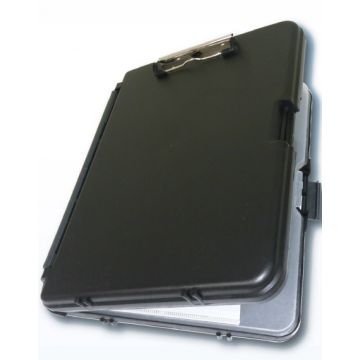 Clipboard / Tactical Organizer - Aus Hartkunststoff - Stabil und langlebig - Format A4 - Mit stabiler Klammer aus Metall - Zwischenfach für Vorschrift/Block - Nr. 9715