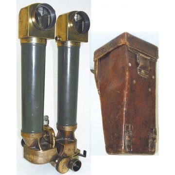 Original Scheren-Fernrohr - Frankreich, 1.Weltkrieg - komplett mit Tragetasche - Nr. 9999-SCH