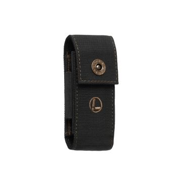 Leatherman Nylon Holster mit Taschen - Schwarz mit Bronze Nähte