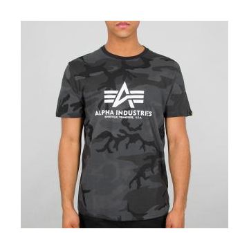 Alpha Basic T-Shirt - Black Camo