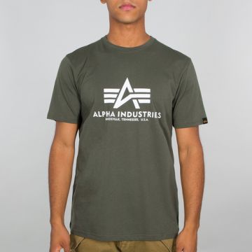 Alpha Industries Basic T-Shirt - Dunkeloliv