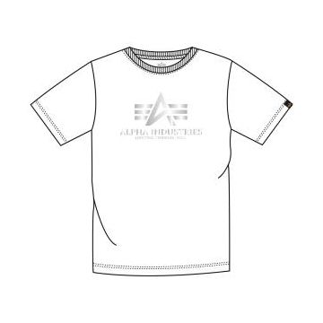 Alpha Basic T-Shirt Reflective Print - Weiß