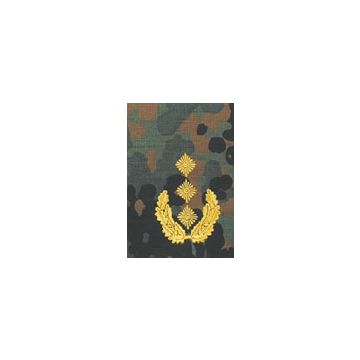 Rangschlaufen - Generalleutnant - grün - Paar - Nr. BW3612C