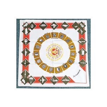 Erinnerungstuch für den Schutz der DDR, 65 x 65 cm - Nr. BW4297