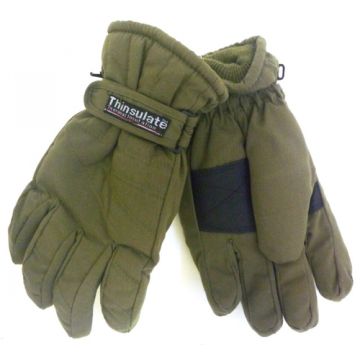 Bundeswehr Handschuhe Olivgrün - mit Verstärkte Handinnenfläche - Verstellbarer Klettverschluss - Nr. BW4521