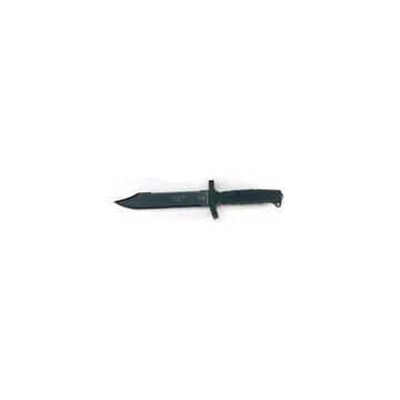 CYPRUS SF Kampfmesser - mit schwarzer Kalgrad-Beschichtung, Rückensäge, partiellem Wellenschliff - Nr. BW4714
