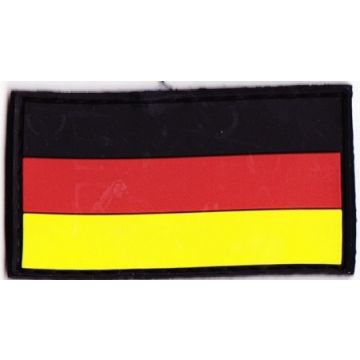 Rubber Patch Deutschlandfahne - 5,7 x 3 cm - bunt - ohne DEU - Nr. BW5801