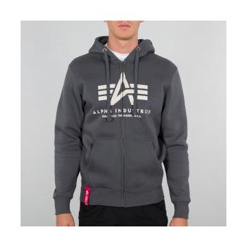 Alpha Basic Zip Hoody - Dunkelgrau