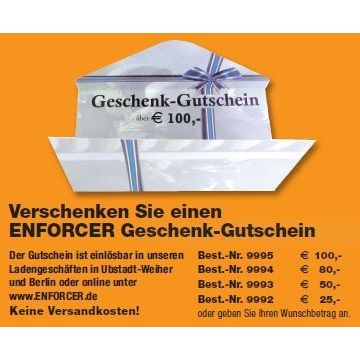 ENFORCER Geschenk-Gutschein