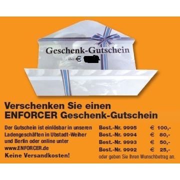 ENFORCER Geschenk-Gutschein