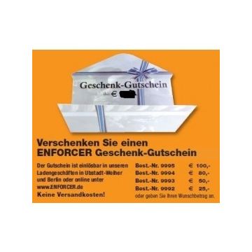 ENFORCER Geschenk-Gutschein