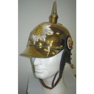 Sächsischer Gardereiterhelm - 1A Reproduktion - Messing - Nr. HE4577