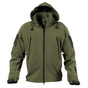 Softshelljacke mit Kapuze