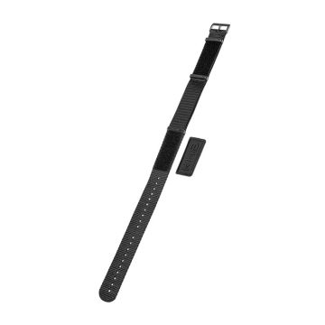 KHS-Uhrenarmband Natoband XTAC schwarz 20mm Patch schwarz/schwarz