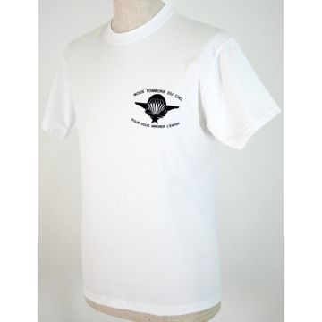 T-Shirt "Nous tombons du Ciel" - weiß