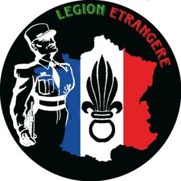 Aufkleber - Fremdenlegion - Durchmesser 10 cm - Nr. LE4333
