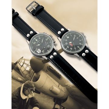 Pilotenuhr JAGDGESCHWADER 52 - Deutsche Luftwaffen-Uhren - klassische Beobachtungsuhr - Nr. LW5956