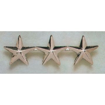 Dienstgradabzeichen - 3 Sterne - Original U.S. Abzeichen - Nr. M4834