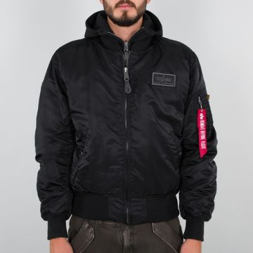 Alpha Jacke MA-1 D-Tec - Schwarz/Schwarz