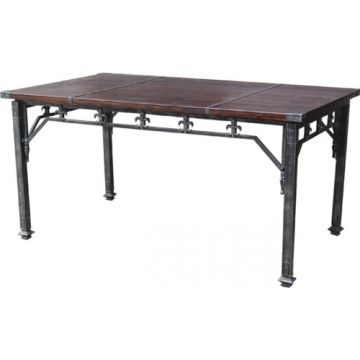 Mittelalterlicher Esstisch - Metall und Holz, zerlegbar - 152,5 x 91,5 x 72 cm - Nr. Ma4017