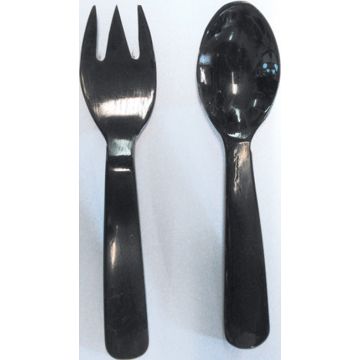 Hornbesteck - Gabel und Löffel - 11 cm - Nr. MA4718