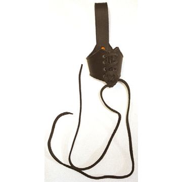 Gürtelhalter aus Leder - braun - passend für 0,4 l Trinkhörner - Nr. MA4721