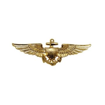 Navy Piloten Schwingen aus Metall - AVIATOR (PILOT) - Nr. NV4904
