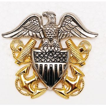 Original Mützenabzeichen für Offiziere der U.S. Marine - Nr. NV4920