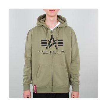 Alpha Basic Zip Hoody - Oliv