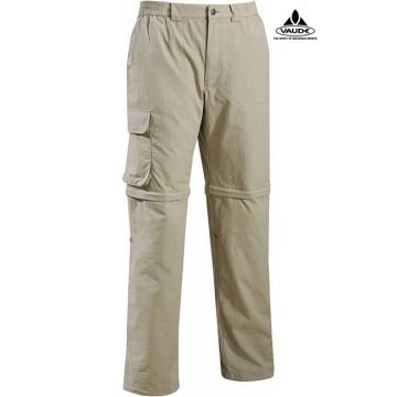 VAUDE Abzippbare Wanderhose - Khaki / muddy