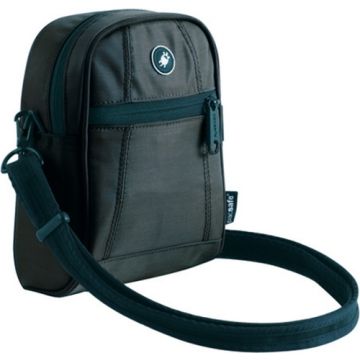 Pacsafe - Diebstahlsichere Schultertasche - SCHWARZ - 840 Ballistic Nylon, hochfestes, rostfreies Stahlkabel - 15,5 x 22 x 8 cm - Nr. OU4446