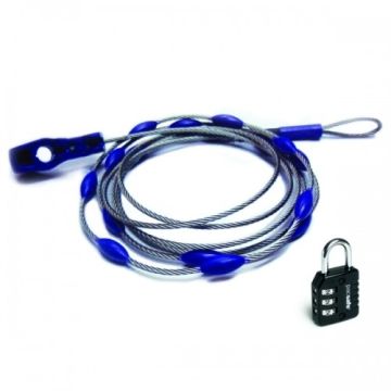 Pacsafe - WrapSafe™  Längenverstellbares Kabelschloß - Hochfestes Edelstahlkabel - Nr. OU4458