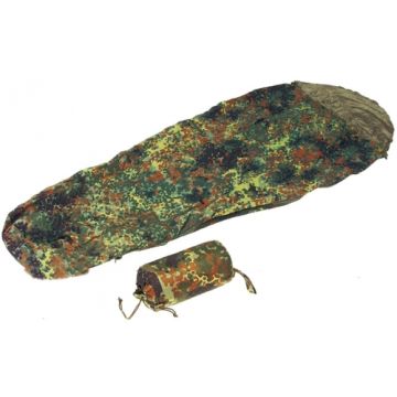 Schlafsack COMMANDO - Farbe Flecktarn - mit Packsack - 230x80x30cm - Gewicht: 1050g - Nr. OU4731