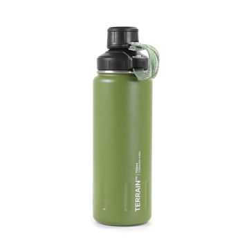 SOURCE TERRAIN Stahl Flasche 0.7L - Moss Grün / Fresco Grün