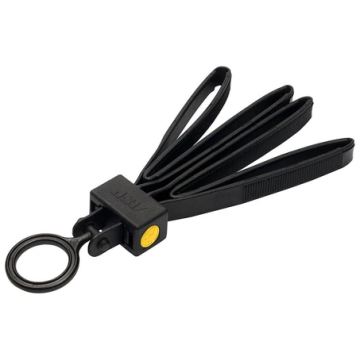 TRI-FOLD - Doppelschlinge Plastik Handfessel - schwarz - Nr. 5727