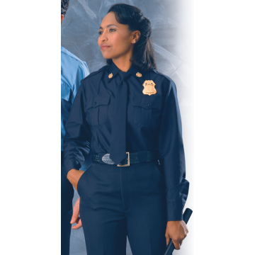 Elbeco® U.S. Langarmhemd - Schwarz