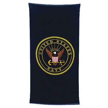 US Navy Badetuch - mit Front-Druck - 100% Baumwolle - 75x150cm - Nr. US4091