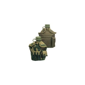 U.S. Feldflasche 1QT - Schwarz - Original mit Hülle - ca. 0,9 Liter - Nr. US4322