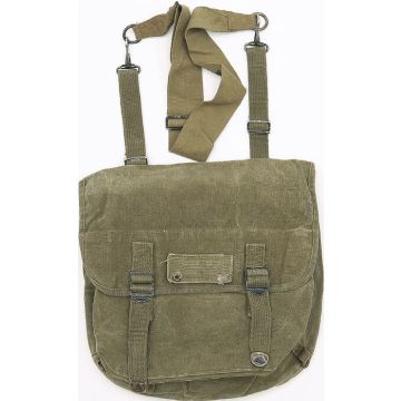 US Kampftasche M36 - REPRO - Oliv mit Tragegurt - Leinen - Nr. US4731